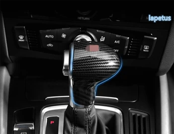 Lapetus Pavarų Stick Shift Knob Apdailos Rėmelis Padengti Apdaila Audi A4 B9 A5 2013 - 2016 / A6 2013 - 2017 ABS Anglies Pluošto Atrodo