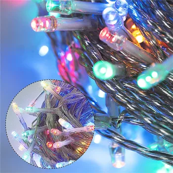 Lauko LED Styginių Šviesos 10M, 20M 30M 50M AC220V Kalėdų Atostogų Šviesos Vandeniui Žibintai Apdailos pasakų šviesos Medžių Viršūnėmis lempos