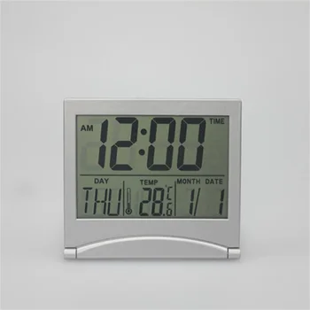LCD Žadintuvas Skaitmeninio signalo Atidėjimo Laikrodžiai Elektroninių Kalendoriaus Dieną Oro Temperatūra Lyginimo Stalo Laikrodis Kelionių Namų Dekoro