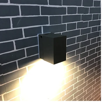 LED Išorinės Sienos Lempa, 5W, Kampas Reguliuojamas Lauko Veranda, Sienos, Sumontuoti Apšvietimo Armatūra Aliuminio, atsparus Vandeniui Sienos Sconce