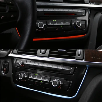 LED Šviesos Brūkšnys AC Skydelis Automobilio Radijo Apdaila LED prietaisų Skydelio dėtuvė AC Skydelio Šviesos Atmosfera Šviesą BMW 3 & 4 Series F30 IGS