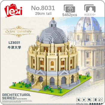 Lezi 8031 Pasaulio Architektūros Oksfordo Universiteto 3D Modelį 5452pcs 