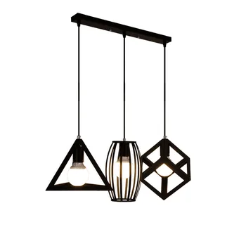 Loft stiliaus derliaus lempa pramoniniam apšvietimui virtuvės lubų liustra retro pakabukas lempa kabo lempa restoranas pakabukas šviesos