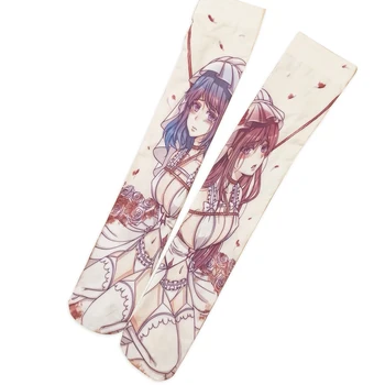Lolita kojinės Jėga yra kraujo klasei pirmoji gėlių, ašarų, kraujo temą knee - high kojinės anime COS