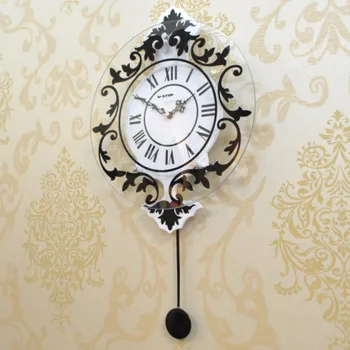 Mados Kūrybos Svetainė, Miegamasis Pakabukas Asmenybės Sieniniai Laikrodžiai Šiuolaikinės Dekoratyvinės Europos Silent Sūpynės Pakabukas Sieninis Laikrodis