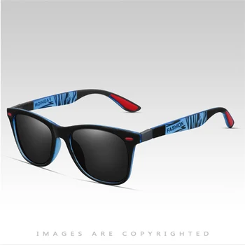 Mados naujų poliarizuota vyriški akiniai nuo saulės aikštėje UV400 padengtas ponios akiniai klasikiniai, retro prekės sporto vairavimo akiniai nuo saulės