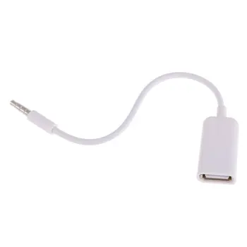 MAHA USB moterį, AUX-3.5 mm Male Jack Plug Garso Keitiklis Duomenų Kabelis Adapteris