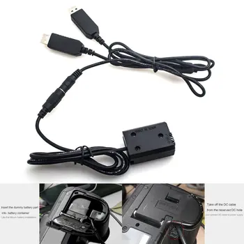Maitinimo Adapteris AC-PW20 Dual USB Power Rinkinys AC Adapteris Pakeitimo NP-FW50 DC Jungtis Manekeno Baterija Rinkinys, skirtas 
