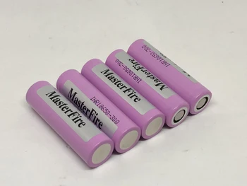 MasterFire 10vnt/daug Originalus 3.7 V INR 18650 30Q 3000mAh Įkraunama Ličio Baterijos 18650 E-Cigaretės Baterijos