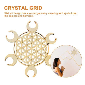 Mediniai Geometrijos Sienų Apdailai Šventa Meditacija Gydymo Dovana Kabinti Meno Bazė Crystal Tinklo Valdybos Gėlių Gyvenimo Skulptūra