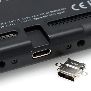 Micro-USB DC Maitinimo Lizdas Lizdas, Jungtis Įkrovikliui Pakeitimo Jungiklis NR Konsolės Įkrovimo lizdas 5VNT