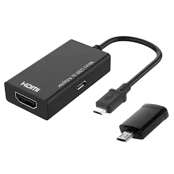 Micro USB į HDMI Kabelis, 1080P su 5Pin, kad 11Pin Konverteris Adapteris, HDTV/Smart Mobilųjį Telefoną/Televizijos