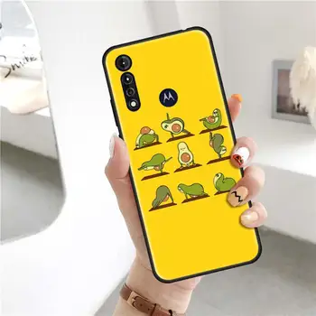 Mielas Animacinių filmų Avokado Rubisafe už Motorola Moto G8 Galia Lite G9 Žaisti Vienas Sintezės Plius Krašto S6s Stylus Silikono Coque Telefono dėklas
