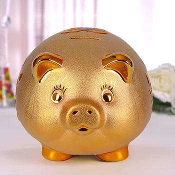 Mielas Keramikos Piggy Bank Namų Dekoro Statulėlės, Papuošalai Pinigų Taupymo Dėžutė Gimtadienio Dovanos