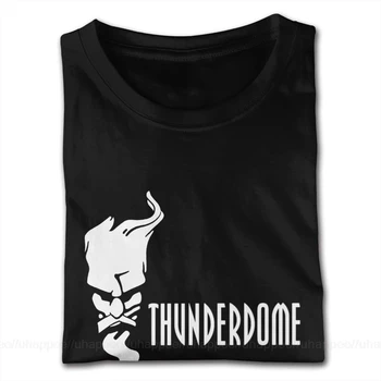 Mielas Thunderdome Vedlys Marškinėliai Vyrams Užsakymą trumpomis Rankovėmis, Sunkiųjų Medvilnės Apvalios Kaklo Tees