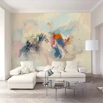 Milofi gamintojai užsakymą tapetai, freskos 3d šiuolaikinio abstraktaus spalva meno aliejaus tapybai sofa fono sienos
