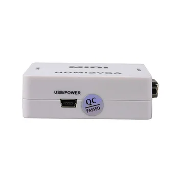 Mini HD Video Converter Box HDMI, RCA AV/CVSB L/R Vaizdo HDMI2AV Parama NTSC Ir PAL Išėjimo Audio Kabelis