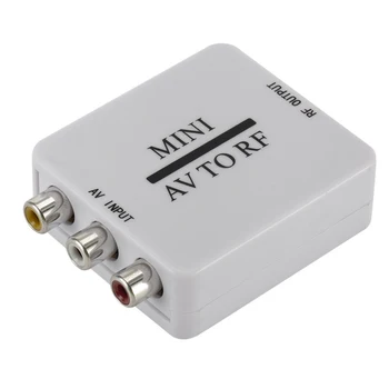Mini HD Video Converter Box Rca Cvsb Av Rf, 67.25 Mhz 61.25 Mhz Vaizdo Adapteris ,Mini AV RF Stiprintuvas TV Switcher