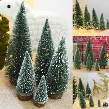 Mini Kalėdų Medžio Pakabukas Netikras, Dirbtinis Pušies Stalo Ornamentas Linksmų Kalėdų Dekoro