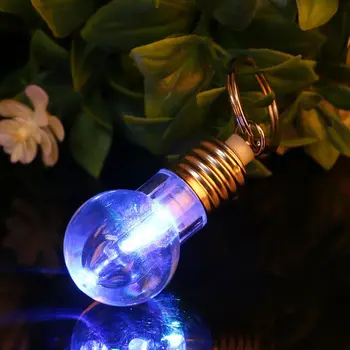 Mini Pakeisti Spalvą Kūrybos LED Lempos, Lemputės, Šviesos Key Chain Raktų Žiedas Nakties šviesos M0XD
