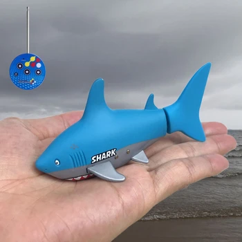 Mini RC Žuvų Vaikams Įkraunamas Elektrinis Žaislas Nuotolinio Valdymo Plaukimo Ryklių Vandens Žaidimas Žaislai Valtis Vaikams