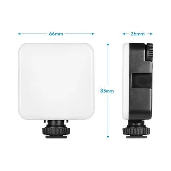 Mini RGB LED Vaizdo Šviesos Nešiojamas Kišenėje Pritemdomi Fotografijos Šviesos Vlog Užpildyti Šviesos Smartfon VEIDRODINIAI SLR Camera