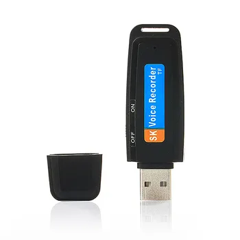 Mini USB Garso įrašymo U-Disko Skaitmeninio Garso Balso Įrašymo Pen Įkroviklis USB Flash Drive Recorder USB 2.0 Skaitmeninis Parama 32gb Kortelė
