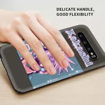 Minkštas Viršelis Atveju, Samsung Galaxy S20 FE S10 S9 S8 10 Lite S10e S20 Ultra Plus 5G Telefonas Black Coque Anime Naruto