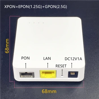 Minni 10 vnt ONU anglų 68MM XPON EPON1.25G/GPON2.5G G/EPON ONU FTTH modemo G/EPON suderinama maršrutizatorius anglų ONU MINI68*68MM