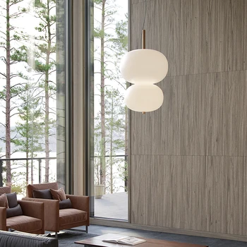 Modernus šviestuvas hanglamp medienos LED sieniniai šviestuvai kambarį Namo Apdaila E27 Šviesos Šviestuvas kabo lempa
