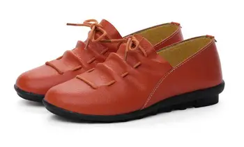 Moterų batai 2019 naują atvykimo pavasario nėriniai-up plisuotos natūralios odos butai batus moteris gumos šalies moterų batai tenso feminino