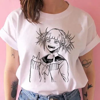 Moterų Harajuku Herojus akademijos Anime T-Shirt Juokinga Hentai Himiko Toga Spausdinti Marškinėlius Viršuje Tees Moterų Drabužiai Animacinių filmų gril Marškinėliai