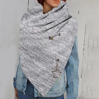 Moterų vientisos spalvos, žiemą šiltas, kieto šalikas mados retro moterų multi-funkcija skara skara šiltas spausdinimo šalikas шарфы женские