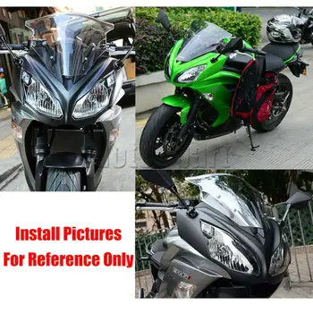Motociklo ABS Plastiko Priekinio stiklo priekinio, galinio Stiklo Verstuvai, Už Kawasaki Ninja 650 ER-6F ER6F 2012-2016 Dūmų