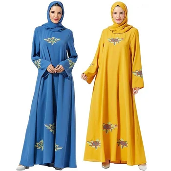 Musulmonų Abaja Arabų Suknelė, Hijab Moterų Caftan Marocain Kaftan Islamo Drabužiai, Suknelės, Kataras Vestidos Arabes Skraiste Musulmane Mujer