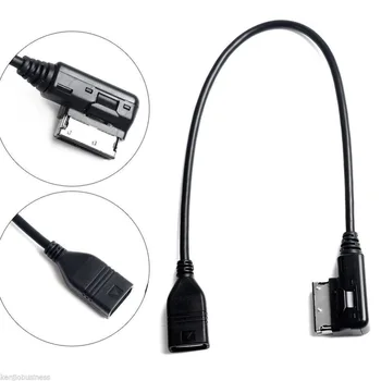 Muzikos Sąsaja AMI MMI AUX USB Adapterio Kabelis, skirtas Automobilių Audio AUDI A3 A4 A5 A6, Q5