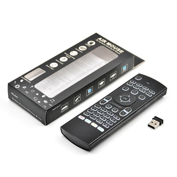 MX3 Oro Pelės Apšvietimu MX3 Mini Wireless Keyboard 