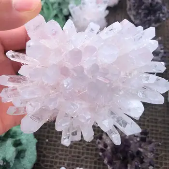 Natūralus baltas kristalų sankaupos, Reiki yra kristaliniai gydymo energija, gydymo, maitinimo, gydymo galia