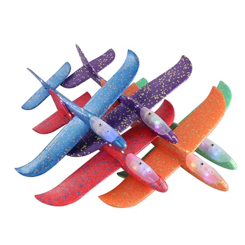 Naujas 48cm Ranka Mesti Plaukioja Plokštumos Žaislai Sklandytuvas Lėktuvų Putų Lėktuvo Modelis Švyti Tamsoje Plaukioja Sklandytuvas Plokštumos, Žaislai Vaikams