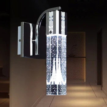 Naujas LED Sieniniai Šviestuvai Burbulas Kristalų Skiltyje Naktiniai Sienos žibintai Kambarį Sconce
