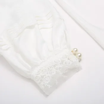 Naujas Moterų Mini Suknelė Prabanga Siuvinėjimo Kratinys Olivet Mygtukai, Laisvas Suknelės 2019 Dizaineris Ponios Derliaus Lankas Apykaklės Vestidos