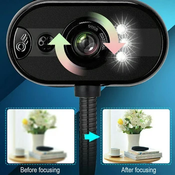 Naujas Stalinis Stovas Kamera Su Mikrofonu Užpildyti Šviesos HD Web Kamera, Nemokama Vairuotojo USB 3.0, USB 2.0 Webcamera Rankinis Fokusavimas Rotacija