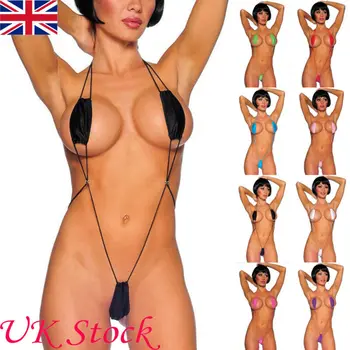 Nauji Karšto Moterų Kietas Rankovių Bikini Mini V-string Thong Timpa Micro apatinis Trikotažas Monokini maudymosi Kostiumėliai, Nustatyti