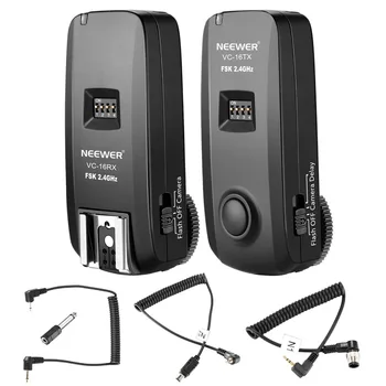 Neewer 3-in-1 16 Kanalų 2.4 G Wireless Remote Flash Trigger su N1, N3 Užrakto Kabeliai, Nikon VEIDRODINIŲ Fotoaparatų Tokio kaip D7100