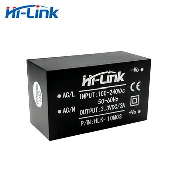 Nemokamas Pristatymas HiLink 10W 3.3 V AC DC Konverteris Maitinimo 10vnt/Daug Vieno Išėjimo HLK-10M03