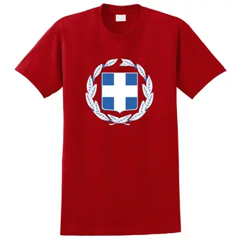Nemokamas Pristatymas Mens Naujas Mados O-Kaklo Stilingas Graikija Herbas Print T-Shirtmuscle Marškinėliai