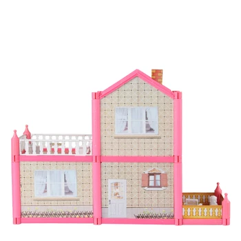 Nemokamas pristatymas PASIDARYK pats Surinkti villa doll house vaikų žaisti namus žaislas, lėlė namų miniaturas casa de bonecas