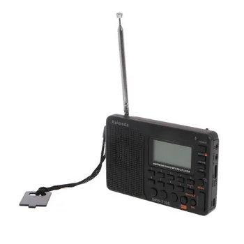 Nešiojamas Skaitmeninis Paieška LCD Imtuvas TF MP3 REC Grotuvas AM, FM, SW Pilna Juosta Radijas