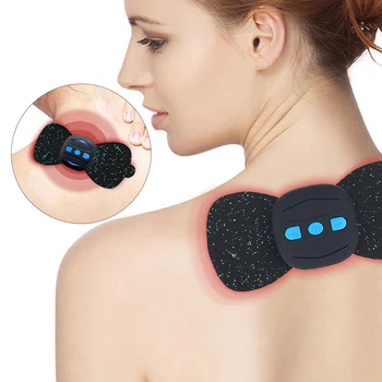 Nešiojamieji Elektriniai Gimdos Kaklelio Stuburo Mini Masažas Pleistras Vibracijos Raumenų Atsipalaidavimą Kaklo, Pečių Massager Įkrovimo