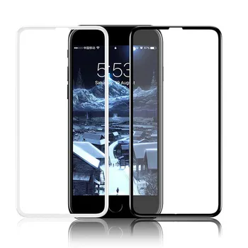 NFH 7D Naujas Pilnas Padengti Grūdinto Stiklo iPhone 6 6S 7 8 Plius Full Screen Protector Filmas 